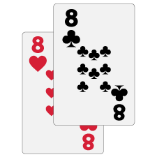 Pair of 8 Playing Card
