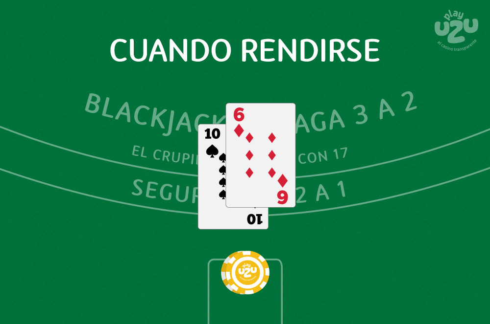 rendirse en Blackjack