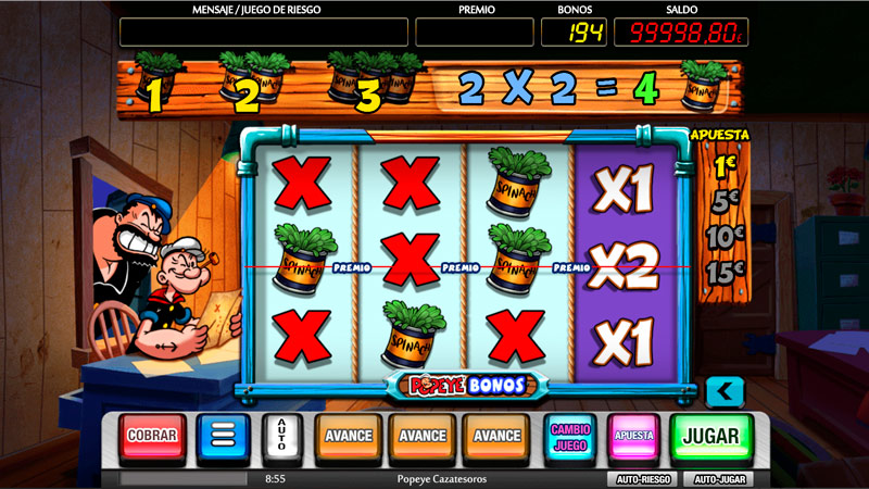 Popeye Treasure Hunter slot