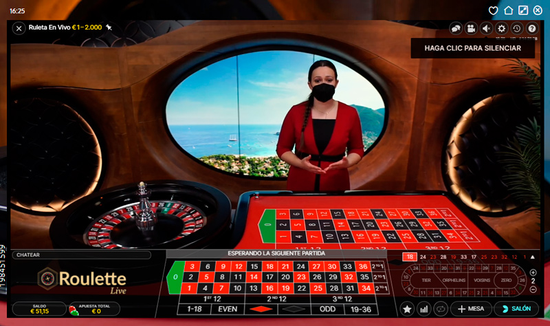 Ruleta en vivo online