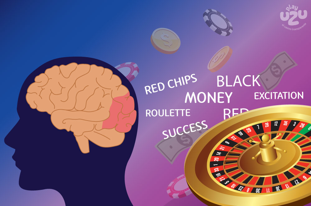 Human brain that thinks about Roulette