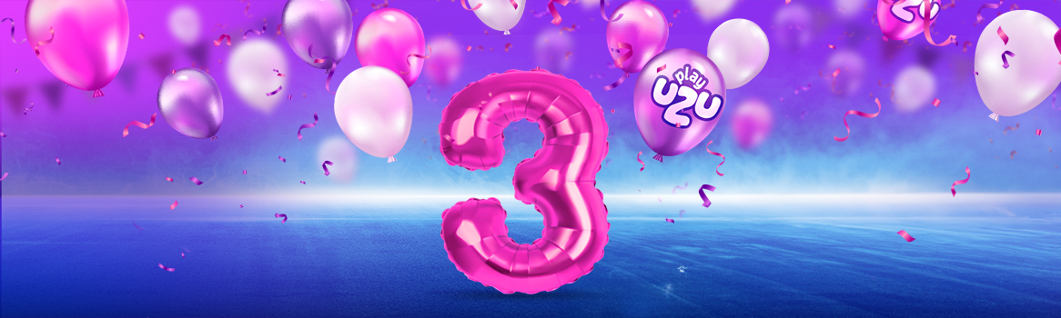 ¡Un total de 1.000 € y Tiradas Gratis por el 3er Cumpleaños UZU!