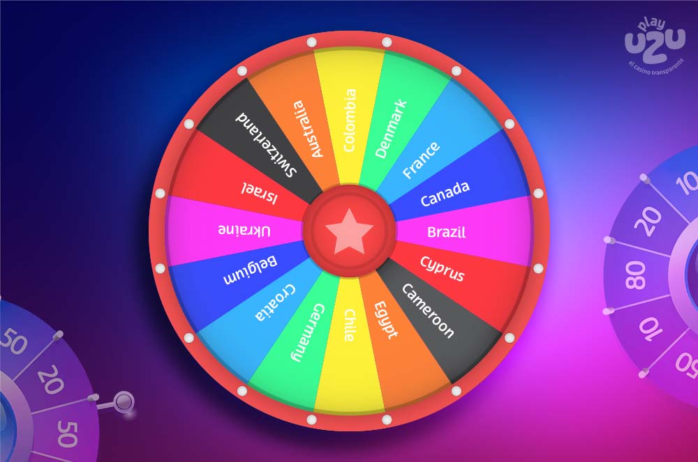 ROULETTE IMAGE WITH COUNTRY NAMES INSIDE