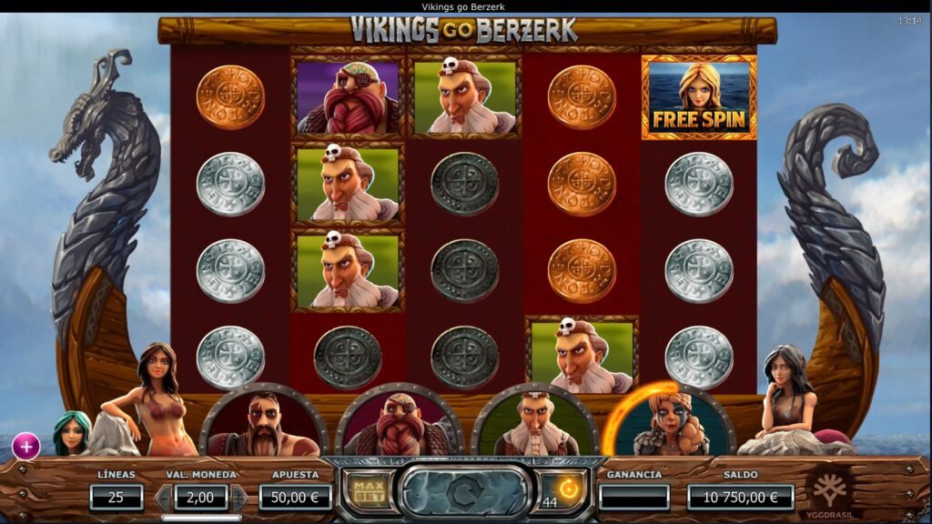 Tragaperras de vikingos de Yggdrasil: Vikings go Berzerk 